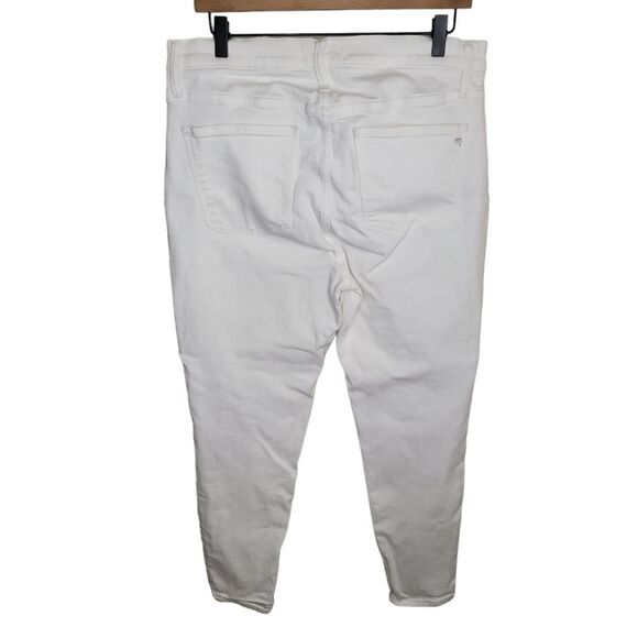 Madewell 9" High-Rise Skinny Jeans in Pure White size 32 - Picture 4 of 9
